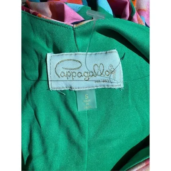 Pappagallo Floral Print Maxi Dress Small Tropical Boho Bright Summer Wedding - Picture 6 of 6